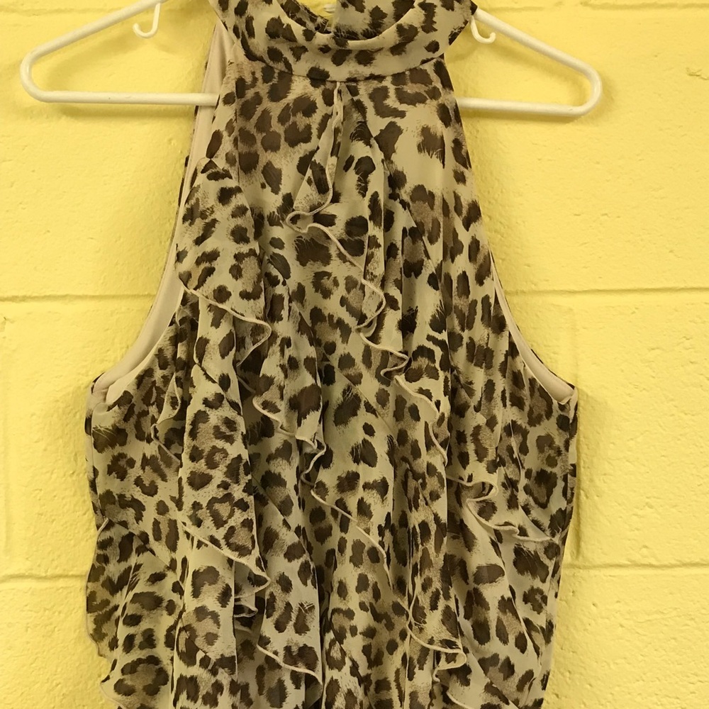 Cheetah print blouse